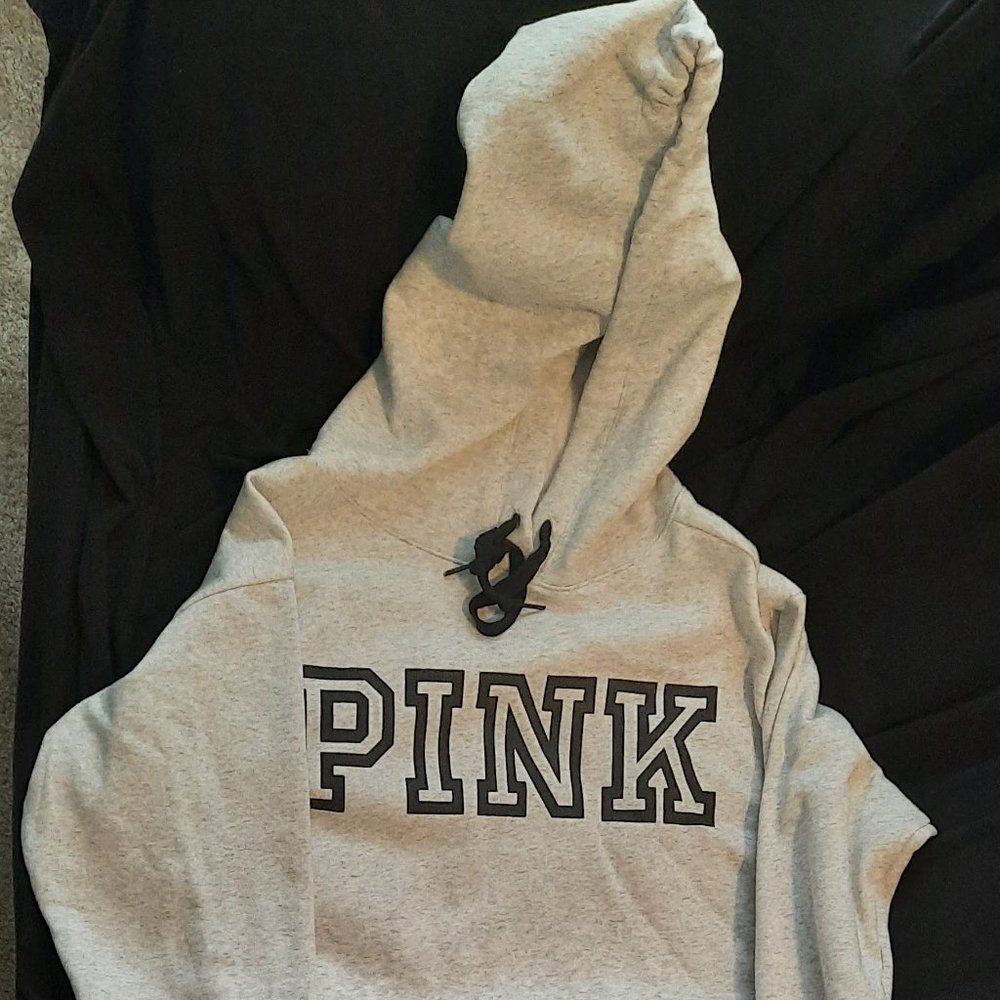 Pink hooded sweatshirt